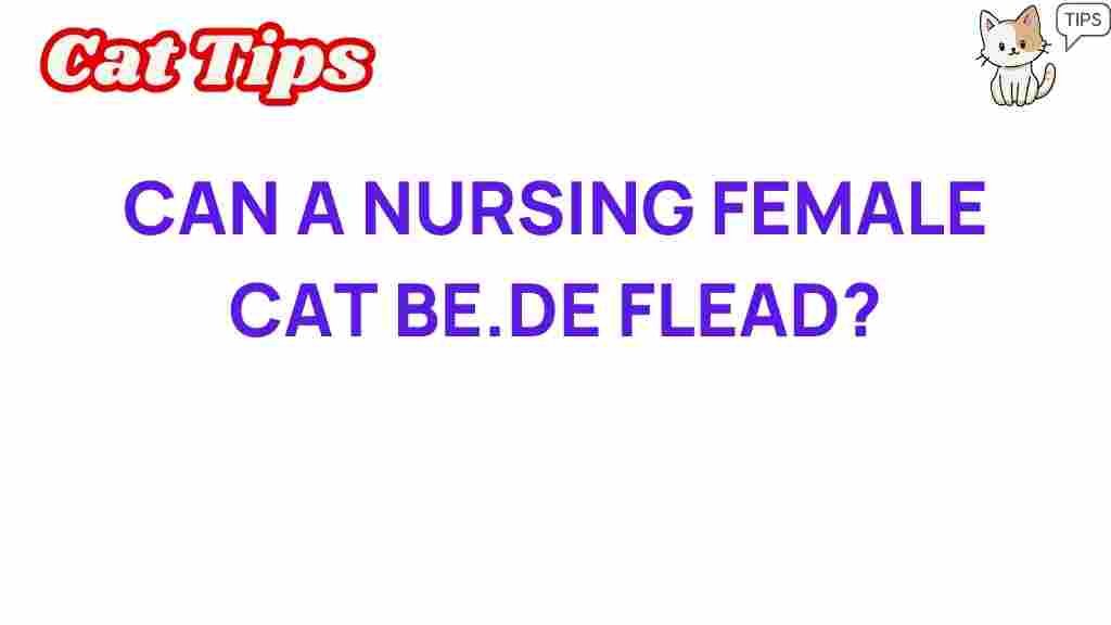 can-a-nursing-cat-be-flead