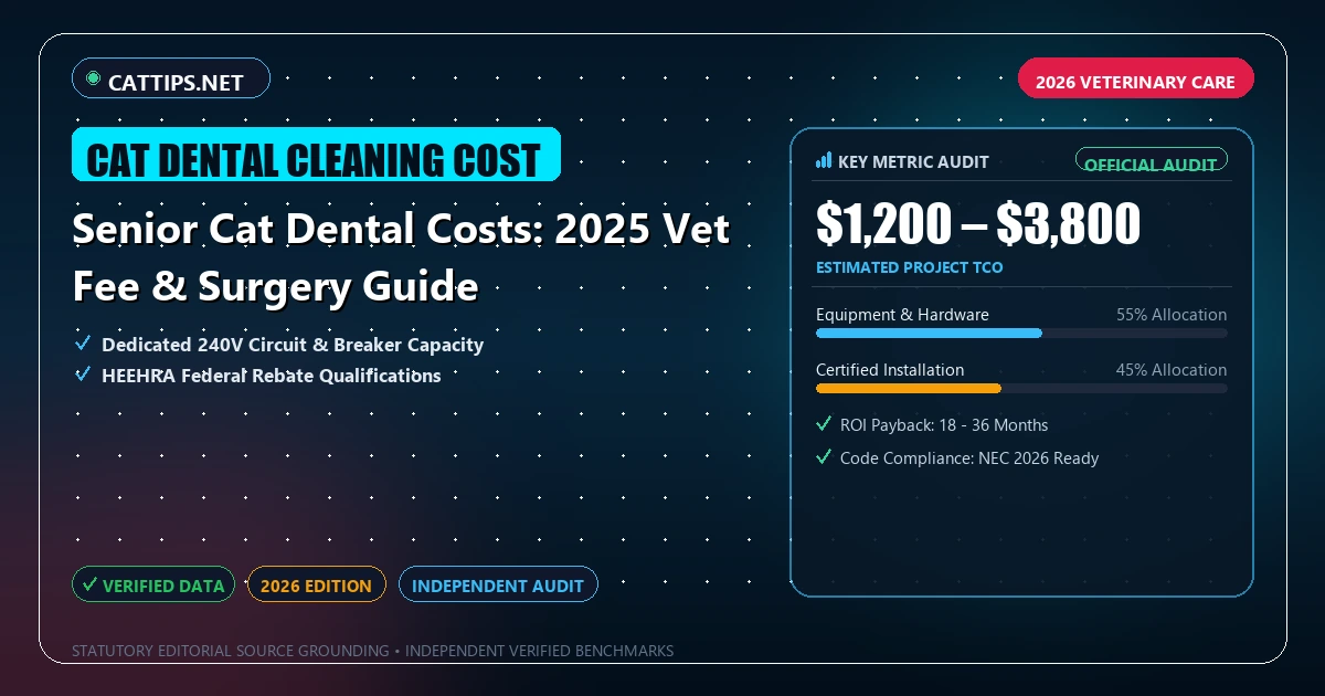 Senior Cat Dental Costs: 2025 Vet Fee & Surgery Guide - Analytical Guide and Verified Benchmarks (cat dental cleaning cost)
